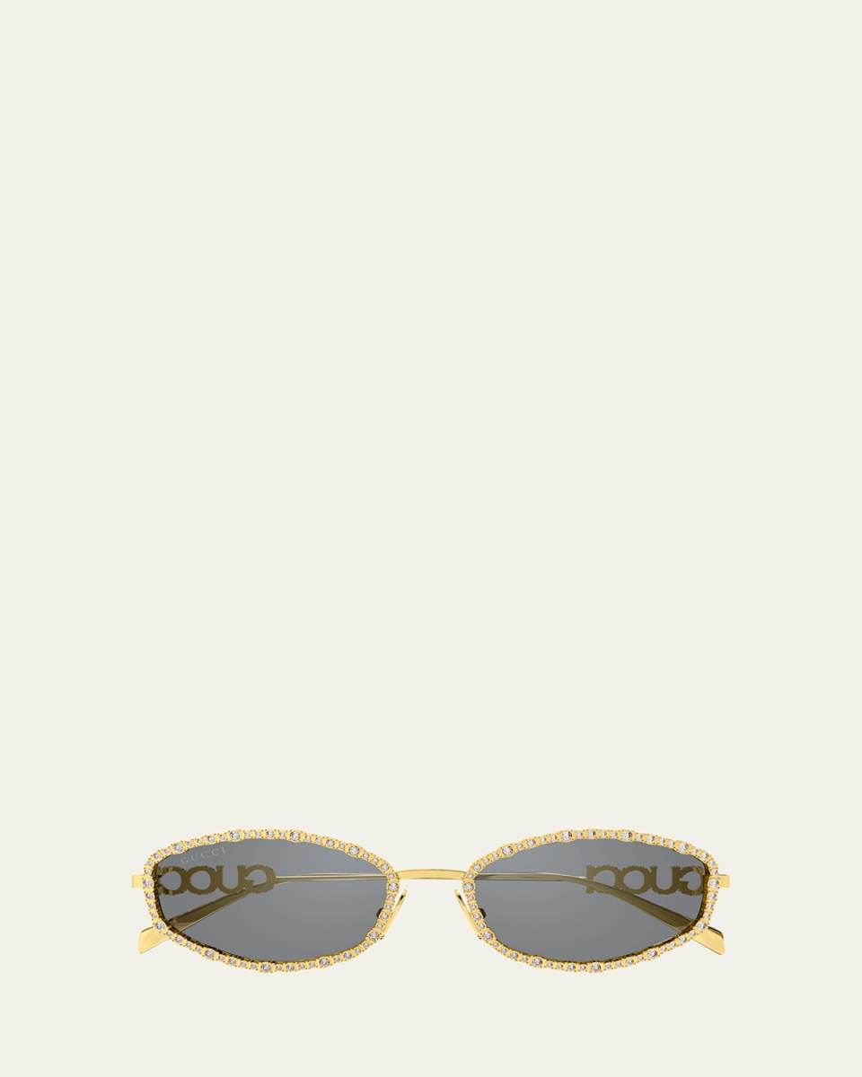 GG1803S Metal Logo-Print Sunglasses